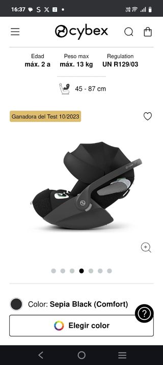 Cybex Priam + silla coche +Base T coche+ 2 bolsos 