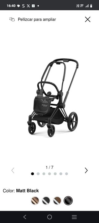 Cybex Priam + silla coche +Base T coche+ 2 bolsos 