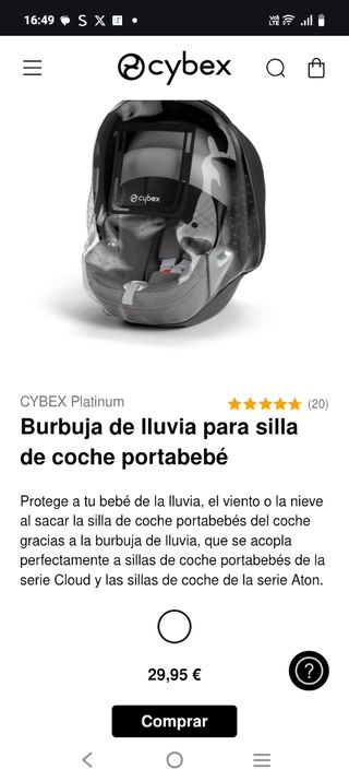 Cybex Priam + silla coche +Base T coche+ 2 bolsos 