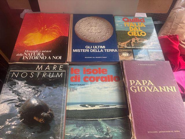 Lotto di 6 libri sulla natura e 1 di Papa Giova