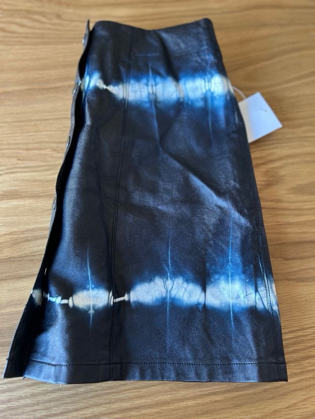Minifalda Zara S - Azul Tie-Dye