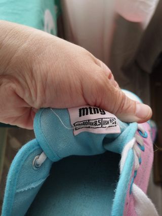 Zapatillas Mustang rosa-azul