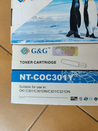 Tóner G&G NT-COC301Y para Oki C301