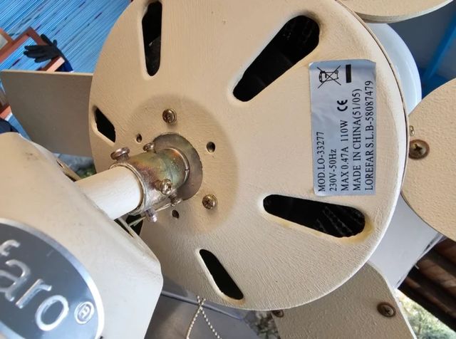 Ventilador de techo con luz y brillantes