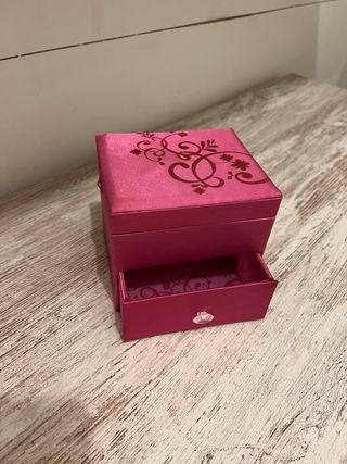 Joyero de 2 pisos rosa