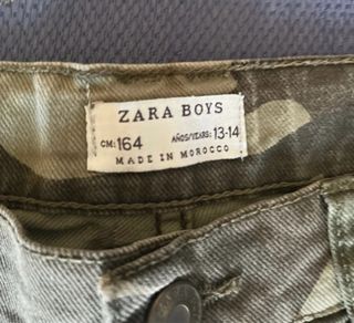 Pantalon corto camuflaje Zara 
