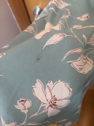 Vestido Shein Blanco y Verde Agua