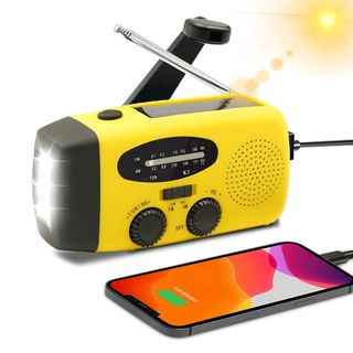 Radio de emergencia solar y manivela - AM/FM