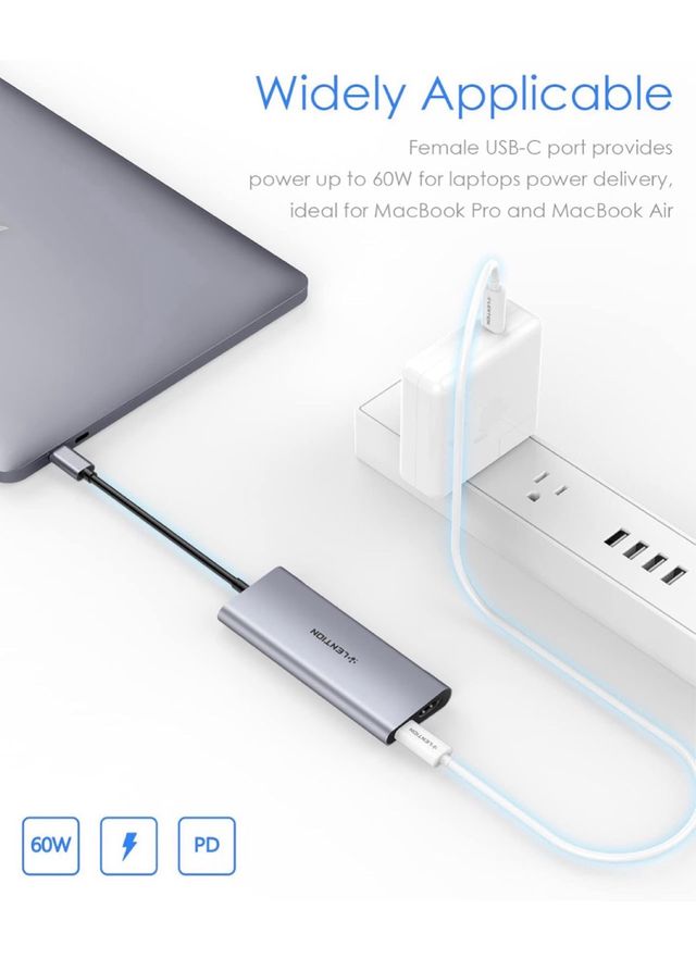 Adaptador multipuerto USB-C LENTION