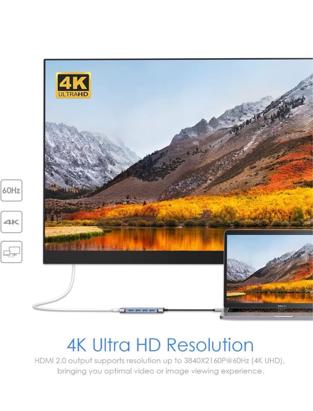 Adaptador multipuerto USB-C LENTION