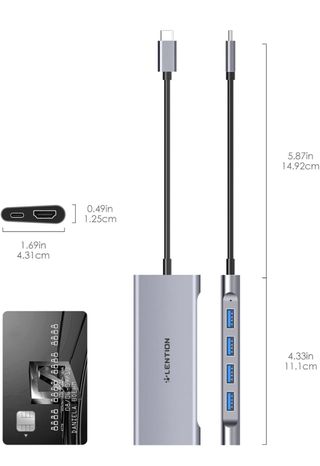Adaptador multipuerto USB-C LENTION