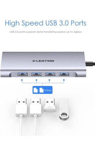Adaptador multipuerto USB-C LENTION