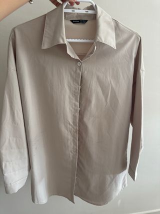 Camisa SHEIN beige 'BABY GIRL'