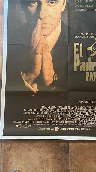 Poster Original El Padrino Parte III