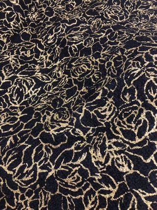 Tela reversible italiana 4,5m - Negro/Dorado 