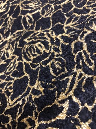 Tela reversible italiana 4,5m - Negro/Dorado 