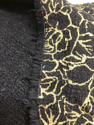 Tela reversible italiana 4,5m - Negro/Dorado 