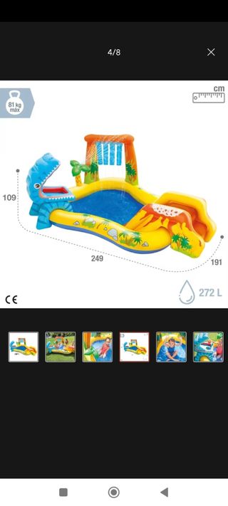 Piscina hinchable INTEX dinosaurios