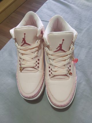 Zapatillas Jordan 3 Pink valentin