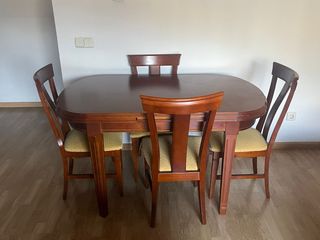Mesa comedor madera 4 sillas