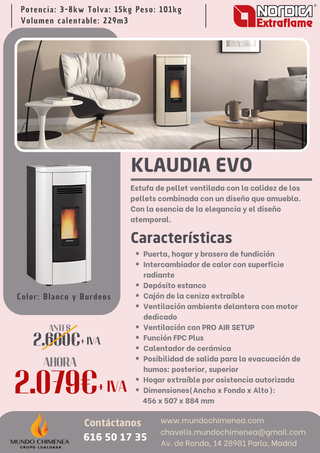 Estufas de Pellet - Marca NORDICA Extraflame