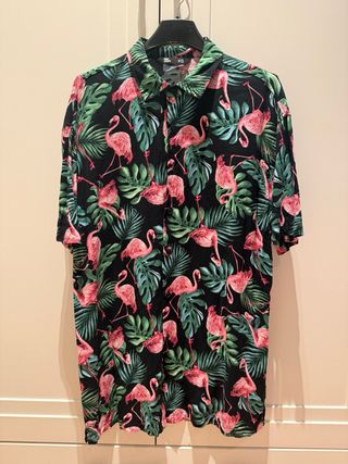 Camisa hawaiana flamencos XS