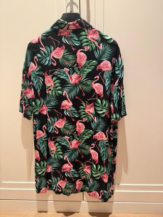Camisa hawaiana flamencos XS