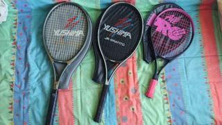 3 Raquetas Tenis Grafito Vintage