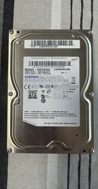Disco Duro Samsung 1,5 TB SATA HDD