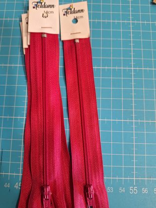Cremalleras rojas 14cm