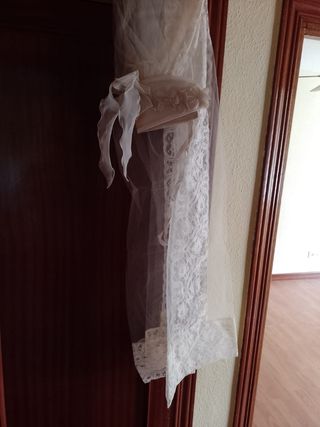 Vestido comunión vintage blanco roto. Perfecto
