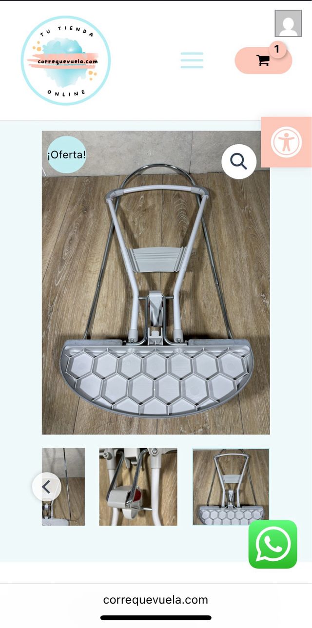 Hamaca Babybjorn Gris Claro - Estructura