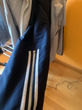 Chándal Adidas M - Azul Marino/Gris corte ancho
