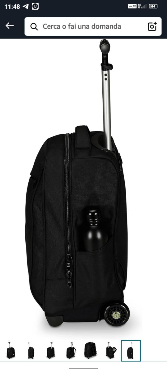 Zaino trolley INVICTA - nero