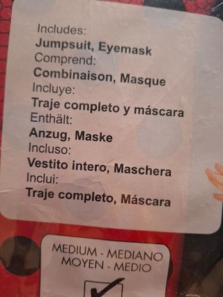 Disfraz Ladybug niña 5-6 años