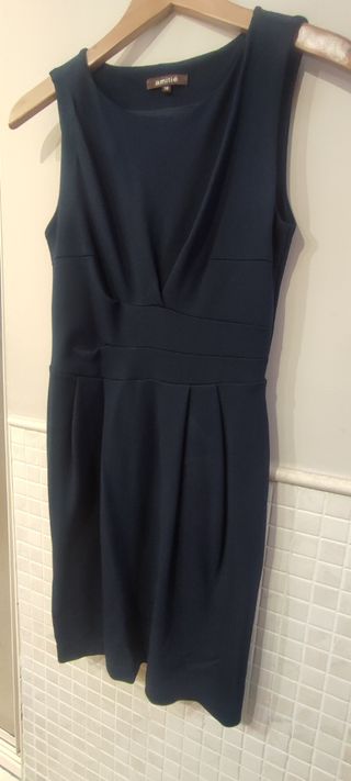 Traje mujer chaqueta y vestido azul marino 38