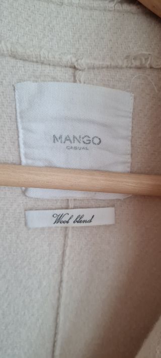 Abrigo beige de lana