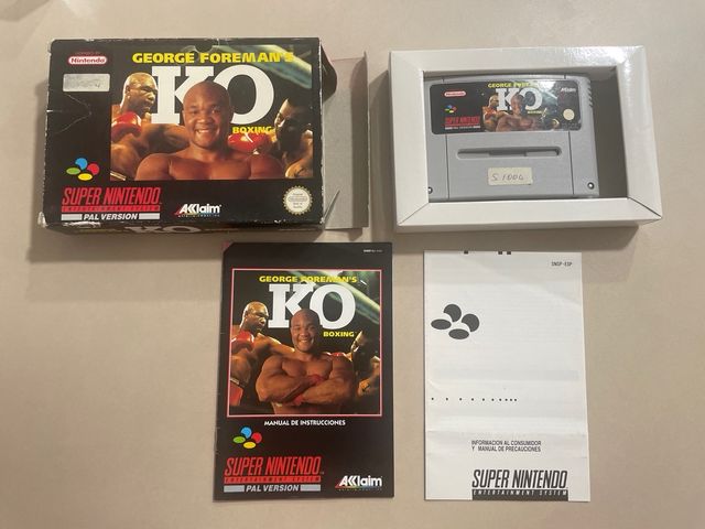 George Foreman's KO Boxing SNES PAL