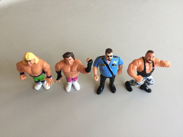 WWF Wrestling Presing Catch 4 Figuras 