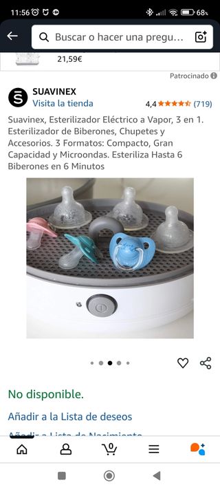 Esterilizador Suavinex 3 en 1