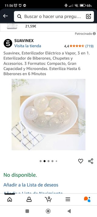 Esterilizador Suavinex 3 en 1