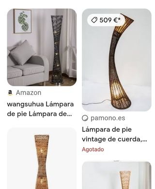 Lámpara pie vintage años 70