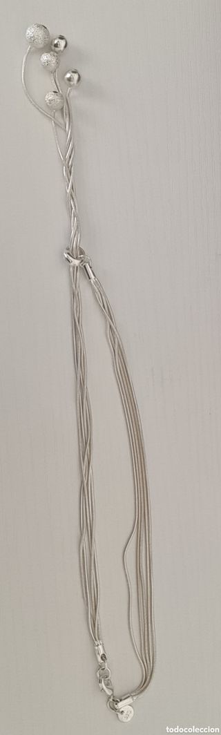 #1090 gargantilla lagrima plata 925