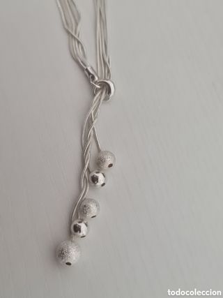 #1090 gargantilla lagrima plata 925