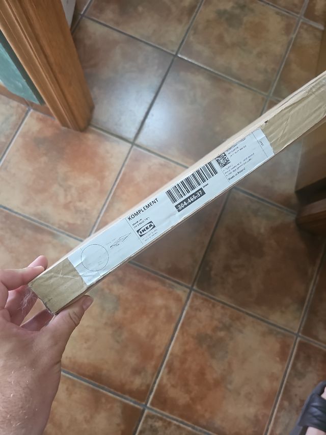 Pantalonero extraíble IKEA KOMPLEMENT blanco+leja