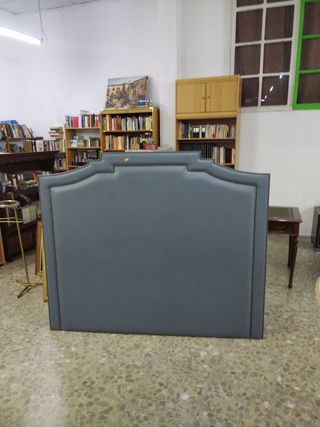 Cabecero cama matrimonio vintage gris