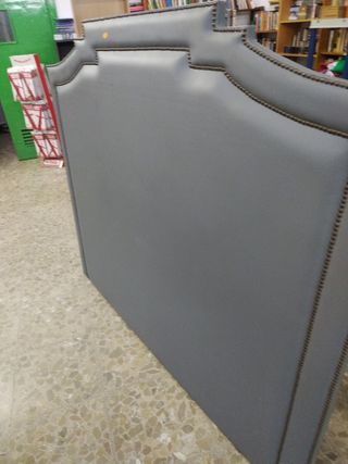 Cabecero cama matrimonio vintage gris