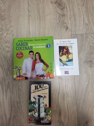 Lote de libros de cocina
