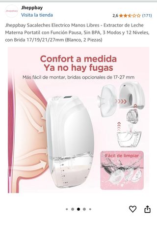 Sacaleches Eléctrico Jheppbay