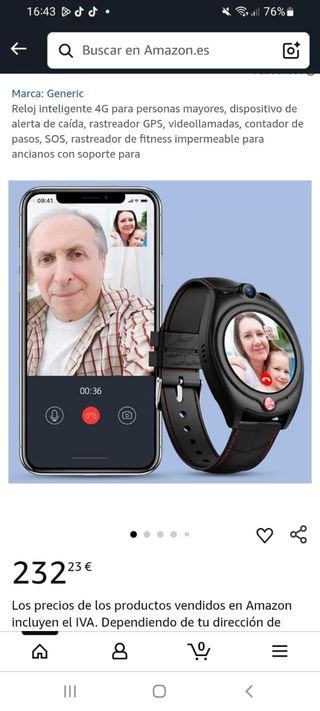 Reloj inteligente 4G